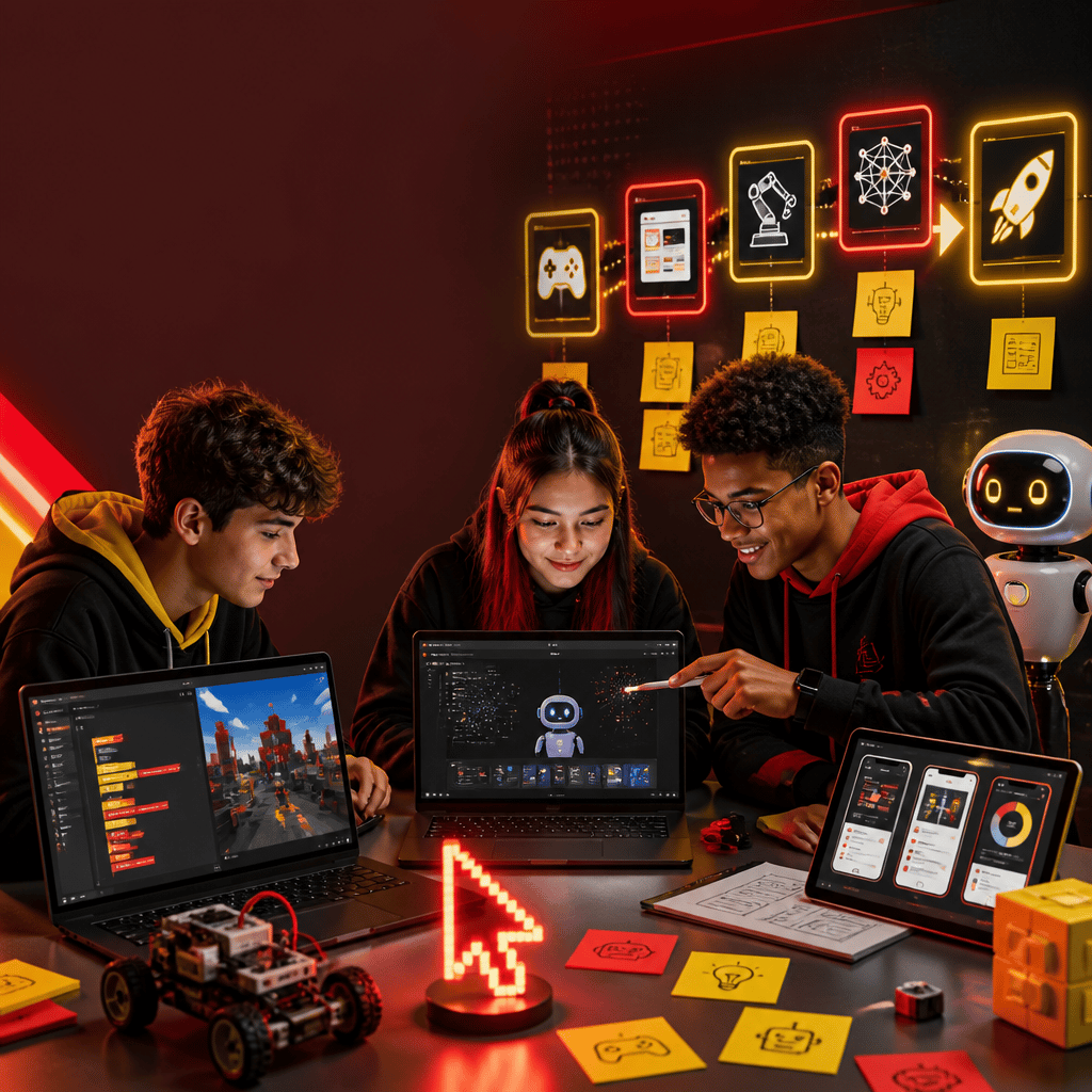 Portfólio tech na adolescência: como montar aos 13, 15 e 17